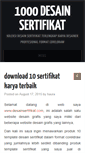 Mobile Screenshot of desainsertifikat.com